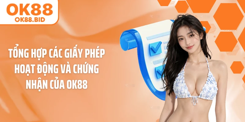 Tổng hợp các giấy phép hoạt động và chứng nhận của OK88